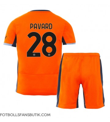 Inter Milan Benjamin Pavard #28 Replika Tredje Tröja Barn 2023-24 Kortärmad (+ Korta byxor)